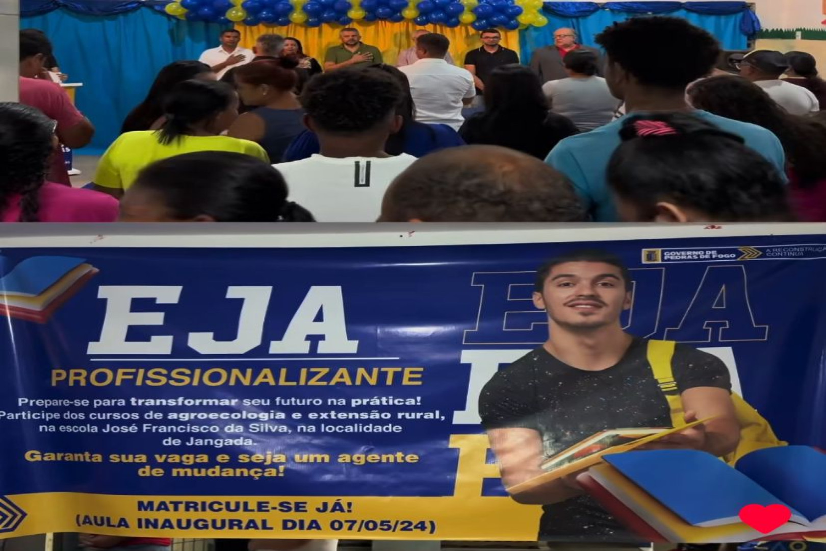 SECRETARIA DE EDUCAÇÃO REALIZA AULA INAUGURAL DA EJA PROFISSIONALIZANTE