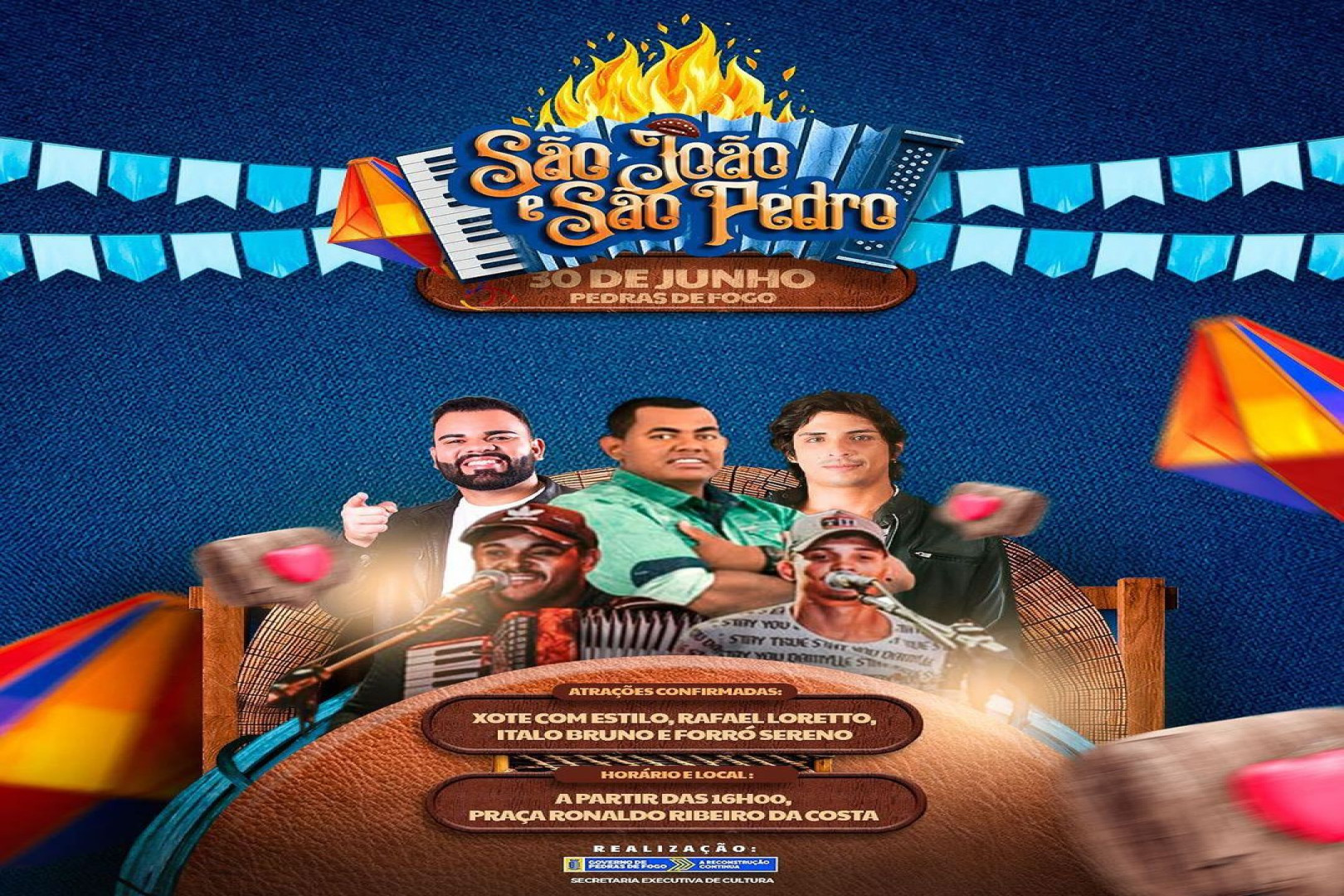 SÃO PEDRO EM PEDRAS DE FOGO VALORIZA ARTISTAS DA TERRA