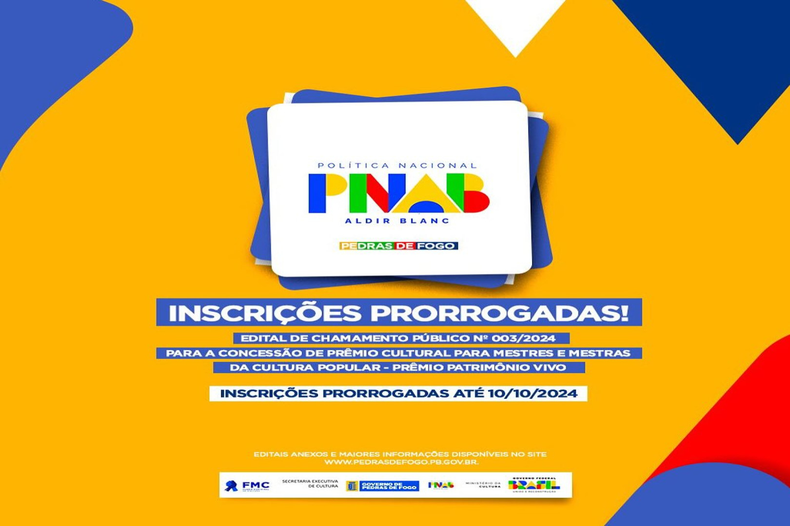 SECRETARIA DE CULTURA ANUNCIA LANÇAMENTO DE EDITAL PARA O PRÊMIO PATRIMÔNIO VIVO PARA MESTRES E MESTRAS DA CULTURA POPULAR