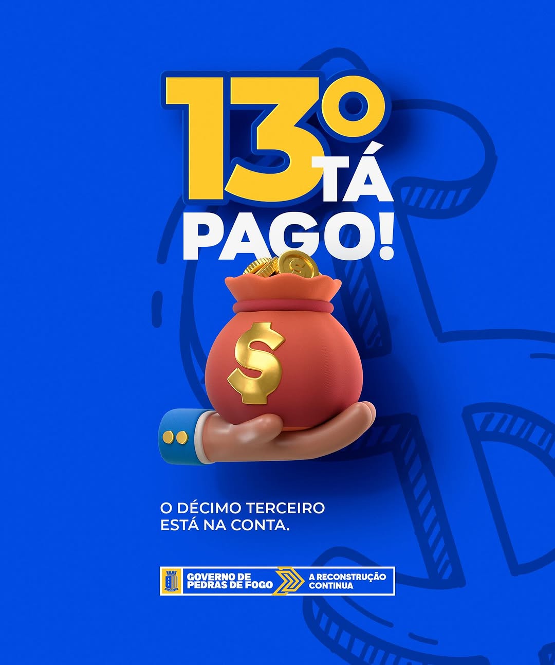 SERVIDORES RECEBEM SEGUNDA PARCELA DO 13º SALÁRIO NESTA SEXTA